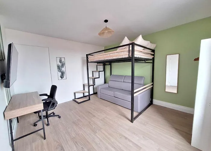 Elodie - Cosy 5 Pers' - Gare - Wifi - 3 Lits Апартаменты *